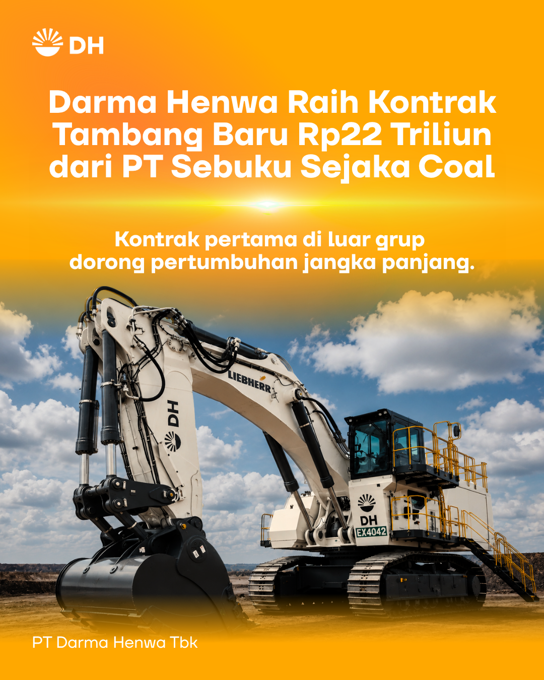 Darma Henwa Raih Kontrak Tambang Rp22 Triliun dari PT Sebuku Sejaka Coal